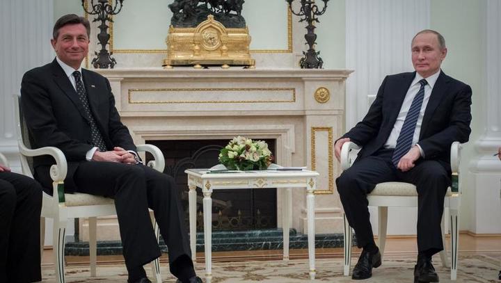 Putin Pahorju: ribe ja, kaviar (še) ne